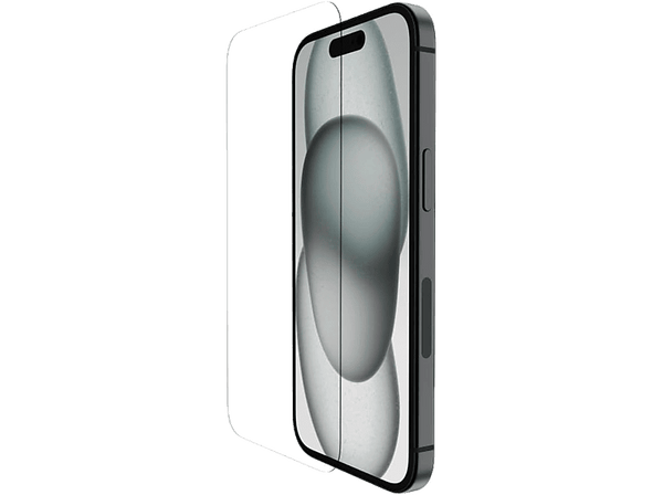 Protector pantalla - Belkin TemperedGlass, Apple, iPhone 15/14 Pro, Cristal templado