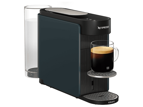Cafetera de cápsulas - Krups Vertuo Up XN9404, 7 tamaños de taza, Nespresso Smart, Apagado automático, 1.4 L, 1100 W, Tecnología Centrifusion™, Azul