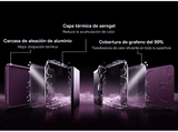 Powerbank - Baseus Picogo Air AM71, 5000 mAh, 22,5W, Carga inalámbrica 15W, USB-C, Ultrafina, Certificado CCC, Dark Cherry