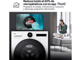 Lavadora secadora - LG W4X7016TLS, 11 kg, 6 kg, Selector LCD, Autodosificación, Blanco