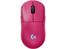Ratón gaming - Logitech G Pro 2 Lightspeed, Bluetooth, Inalámbrico, 32.000 ppp, Ambidiestro, Botones personalizables, Conmutadores Lightforce, Magenta