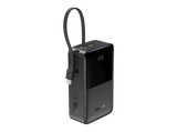 Powerbank - Baseus EnerFill Bipow 2 Pro, 30000mAh, 22.5W, Con cable retráctil Tipo-C, Carga bidireccional y simultánea, Pantalla inteligente, Negro
