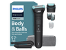 Afeitadora corporal - Philips BG7480/15, 3 Accesorios, 120 min, Autoafilable, Cabezal flexible 2D, Recorta y Afeita, Triple Protect