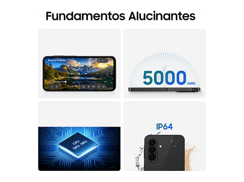 Móvil - Samsung Galaxy A27 5G, Negro, 256 GB, 8 GB RAM, 6.7