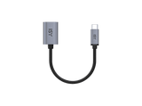 Cable adaptador - ISY IAD-1050, Universal, 15 cm, USB-A a USB-C, 5 Gbps, Gris/Negro