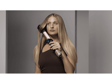 Moldeador - Cecotec AirGlam 14in1 Flex Black, 14 Cabezales intercambiables, Revestimiento Queratina, Negro