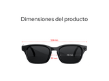 Gafas IA - Meta Adventurer, Lentes en gris polarizado, Cámara 12 MP, Traducción en tiempo real, Resolución 3K HD, +8h Batería, Classic Black