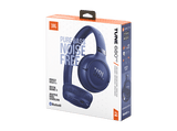 Auriculares inalámbricos - JBL Tune 680NC, Autonomía 76 h, Diadema, Bluetooth, Cancelación de ruido adaptativa con Smart Ambient, Plegables, Azul