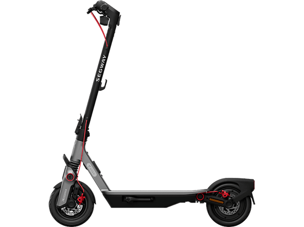 Patinete eléctrico - Segway Ninebot F3 PRO, Potencia máx. 1200W, Potencia Nominal 550W, Carga máx. 120 kg, 10200 mAh, 25km/h, 70km auto.,Gris y Negro