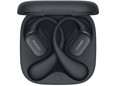 Auriculares conducción de aire - Huawei FreeArc, Supraaurales, Bluetooth, 28h Autonomía, Negro