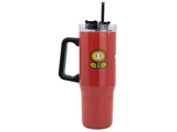 Termo - Sherwood Super Mario, 940 ml, Acero inoxidable, Con pajita y asa ergonómica