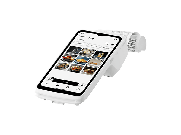 TPV - SumUp Terminal ES SIM 4G WiFi, Portátil, Acepta Pagos, Gestiona Cartas, Imprime Recibos, Blanco