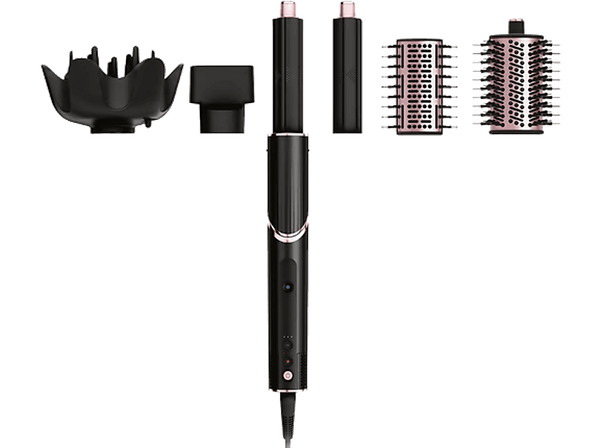 Moldeador - Shark HD440EU FlexStyle, 5 modos en 1, Tecnología iónica, 3 ajustes de calor, Secador, Negro