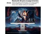 Monitor gaming - LG UltraGear™ 32G810SA-W, 32 4K UHD, 144 Hz, 1 ms, 2x HDMI, 1x USB-C, FreeSync™, Smart TV webOS, Morado grisáceo