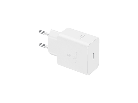 Cargador móvil - Samsung EP-T4511NWEGEU, Carga rápida, Compatibilidad Universal, 45W, USB-C, Blanco