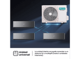 Aire acondicionado Split 1 x 1 - Hisense QH50BV0BG 4300 fg/h, WiFI, IA Smart, A+++, Autolimpieza, Negro