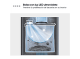 Aspirador escoba - LG A9T-PRIME1C, 260W de succión, sistema de autovaciado y sistema de compresión de polvo, 4 h, Beige