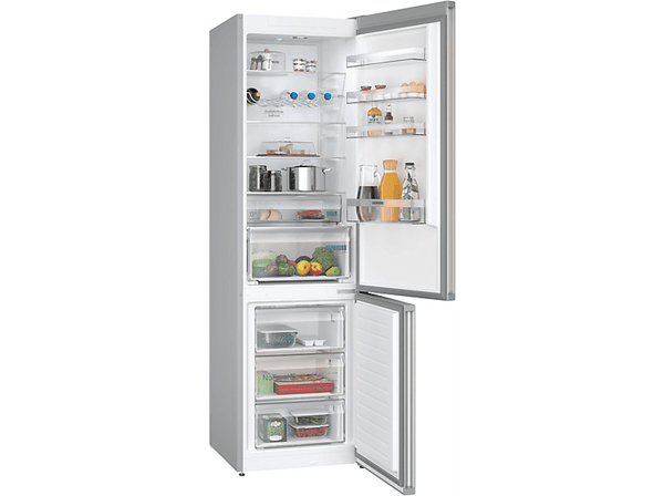 Frigorífico combi - Siemens KG39NXIBF, No Frost, 203 cm, 363 l, CajónHyperFresh 0 ºC, SuperRefrigeración, Inox