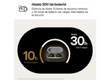 Auriculares True Wireless - LG BUDS, 30 h, Resistencia al agua IPX4, Cancelación de ruido, Negro