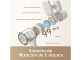 Aspirador escoba - Dreame R10, 350W, 60 min Autonomía, Potencia de Succión de 120 AW, Luces LED, Blanco