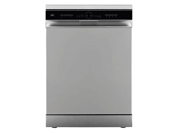 Lavavajillas - ok. ODW 6071-1 E FS S, 13 Servicios, 6 Programas, 59.8 cm Ancho, 11l por Ciclo, Plata