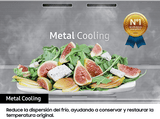 Frigorífico una puerta - Samsung BESPOKE SMART AI RR39C76C3S9/EF, No Frost, 186cm, 387l,  Metal Cooling, WiFi, Inox