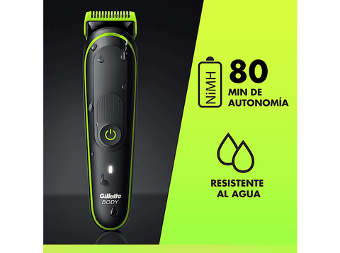 Afeitadora corporal - Gillette Labs i3 Body + Intimate, Recortadora corporal para hombres, Tecnología Skinfirst, Wet&Dry, 2 peines