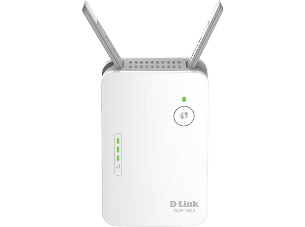 Repetidor Wi-Fi - D-Link DAP-1620 AC1300, WiFi Mesh, 1 puerto LAN Gigabit Ethernet, 2 antenas, Blanco