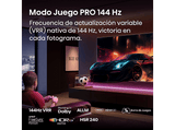 TV QLED 55 - Hisense 55E7Q PRO, QLED 4K, Quad Core/MT9618,  Procesador Hi-View Engine, 144 Hz, IA Upscaler, Negro