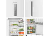 Frigorífico una puerta - Hisense RL3K370SEWE, No Frost, 185.6 cm, 372 l, Kitchen Fit, Wi Fi, Blanco