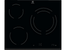 Placa vitrocerámica - Electrolux EHF6231IOK, 3 zonas, Zona grande 27 cm, 60 cm, Negro