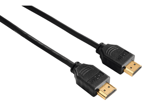 Cable de antena - Hama 00205002, HDMI, 150 cm, Ethernet, Chapado en Oro, Negro