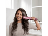 Plancha Secador - Taurus Slimlook Duo, 1200 W, 4 temperaturas, 2 velocidades, Iónico, Pantalla LCD, Cabello húmedo y seco, Autolimpieza, Fucsia