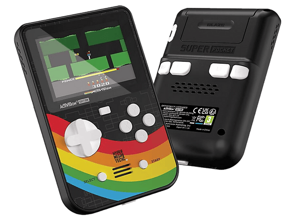 Consola retro portátil - Koch Media Evercade Super Pocket HyperMegaTech, Negro
