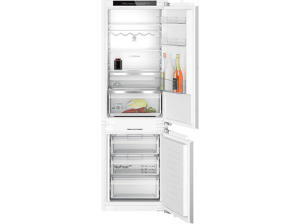 Frigorífico combi - Balay 3KID767F, No Frost, 177.2 cm, 260 l, Cajón ExtraFresh, Cajón Extra Cold, Blanco panelable
