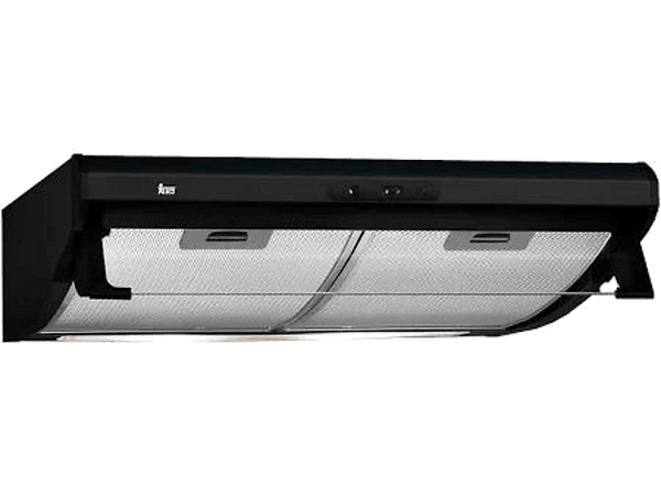 Campana convencional - Teka C 6420, 3 Velocidades, 375 m3/h, Telescópica, 60 cm, Negro
