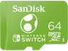 Tarjeta micro SDXC - SanDisk Licencia Nintendo®, 64 GB, Para Nintendo Switch, 100 MB/s, Edición Yoshi, Verde