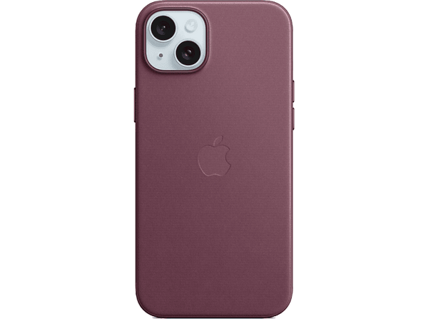 APPLE Funda de trenzado fino con MagSafe para iPhone 15 Plus, Rojo mora
