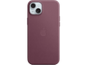 APPLE Funda de trenzado fino con MagSafe para iPhone 15 Plus, Rojo mora