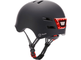 Casco - Youin LED, Para patinete eléctrico o bicicleta, Talla M, Luz trasera, Negro