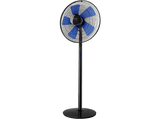 Ventilador de pie - Taurus Boreal 16C Elegance, 60 W, 5 aspas, 3 velocidades, Sistema de oscilación e inclinación, Silencioso, Azul y negro 