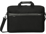 Maletín para portátil - Targus GeoLite EcoSmart Slim Brief, 15-16, Resistente al agua, Correa Extraíble,  Negro