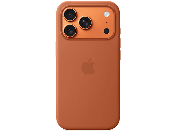 Apple Funda de silicona con MagSafe, Para iPhone 17 Pro, Compatible con correa Crossbody, Terracota
