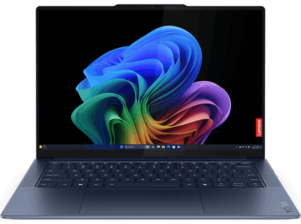 Portátil - Lenovo Yoga Slim 7X 14Q8X9 Copilot+ PC, 14.5" WUXGA, Snapdragon® X1E78100 45 TOPS, 16GB RAM, 512GB SSD, Adreno Graphics, W11, Azul