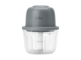 Mini picadora - Jata JEPC1207, 30W, Recipiente 430 ml, Diseño Inalámbrico, Gris