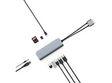 Hub USB - Hyper HD392, 10 Puertos, 5 Gbit/s, Gris