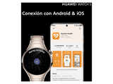 Smartwatch - Huawei Watch 5, 42 mm, 32 GB, NFC, Llamadas celulares eSIM, Blanco