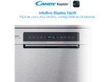 Lavavajillas - Candy Rapido' CF 6B2S3PSX, 16 servicios, 10 programas, 60 cm, Motor Inverter, Wi-Fi,  Inox