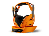 Auriculares gaming - Logitech G A50 X MCLAREN, Estación base, Multidispositivo, HDMI 4K, Lightspeed, Micrófono, PC-MAC-PS-XBOX, Bluetooth, Naranja