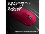 Ratón gaming - Logitech G Pro X Superlight 2C, Inalámbrico, 44.000ppp, Bluetooth-Lightspeed, Interruptores, PC-Mac, Botones personalizables, Rosa